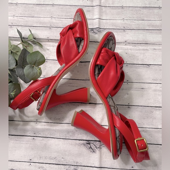 COACH
Quincey Signature Logo Ankle
Strap Dress Sandals - Picture 7 of 8